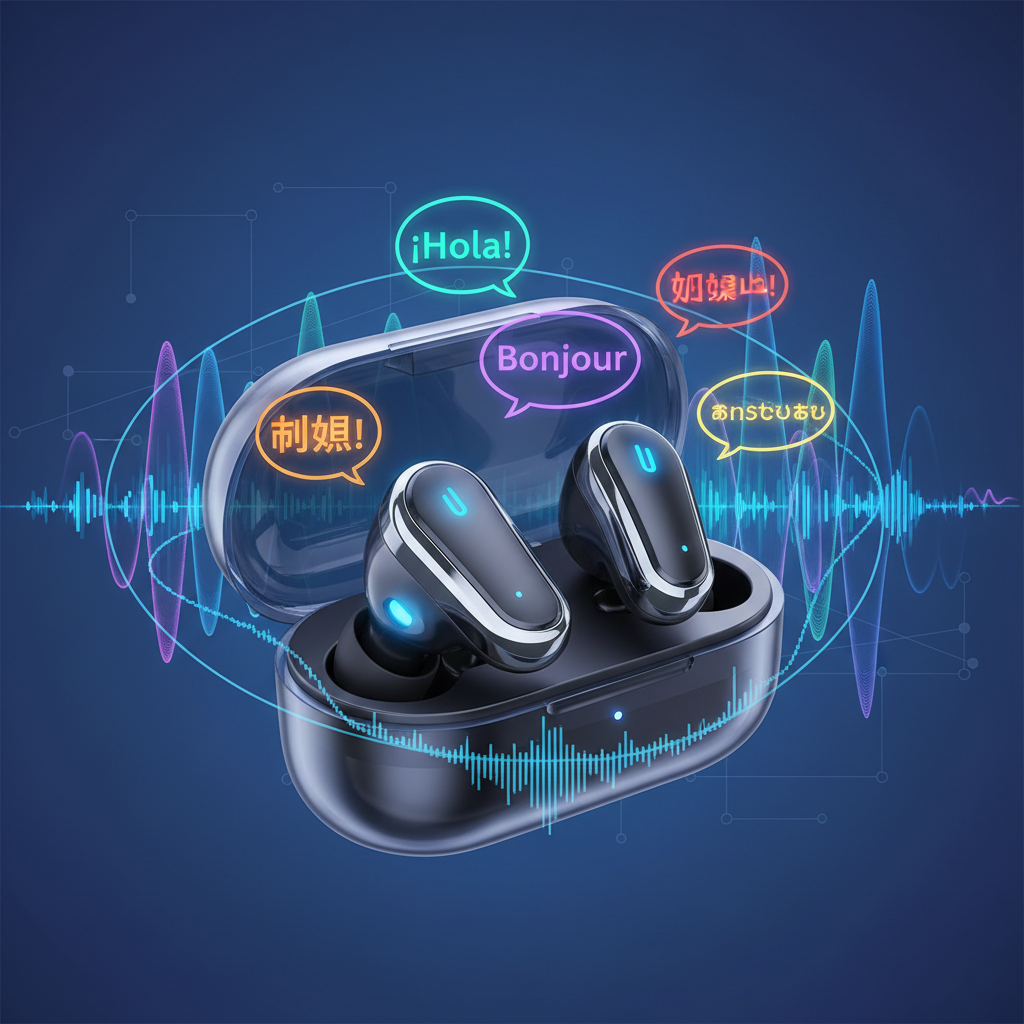 UN IMAGEN COMPLETO DE LAURICULAR QUE TRADUCE DIFERETE Y DIOMA